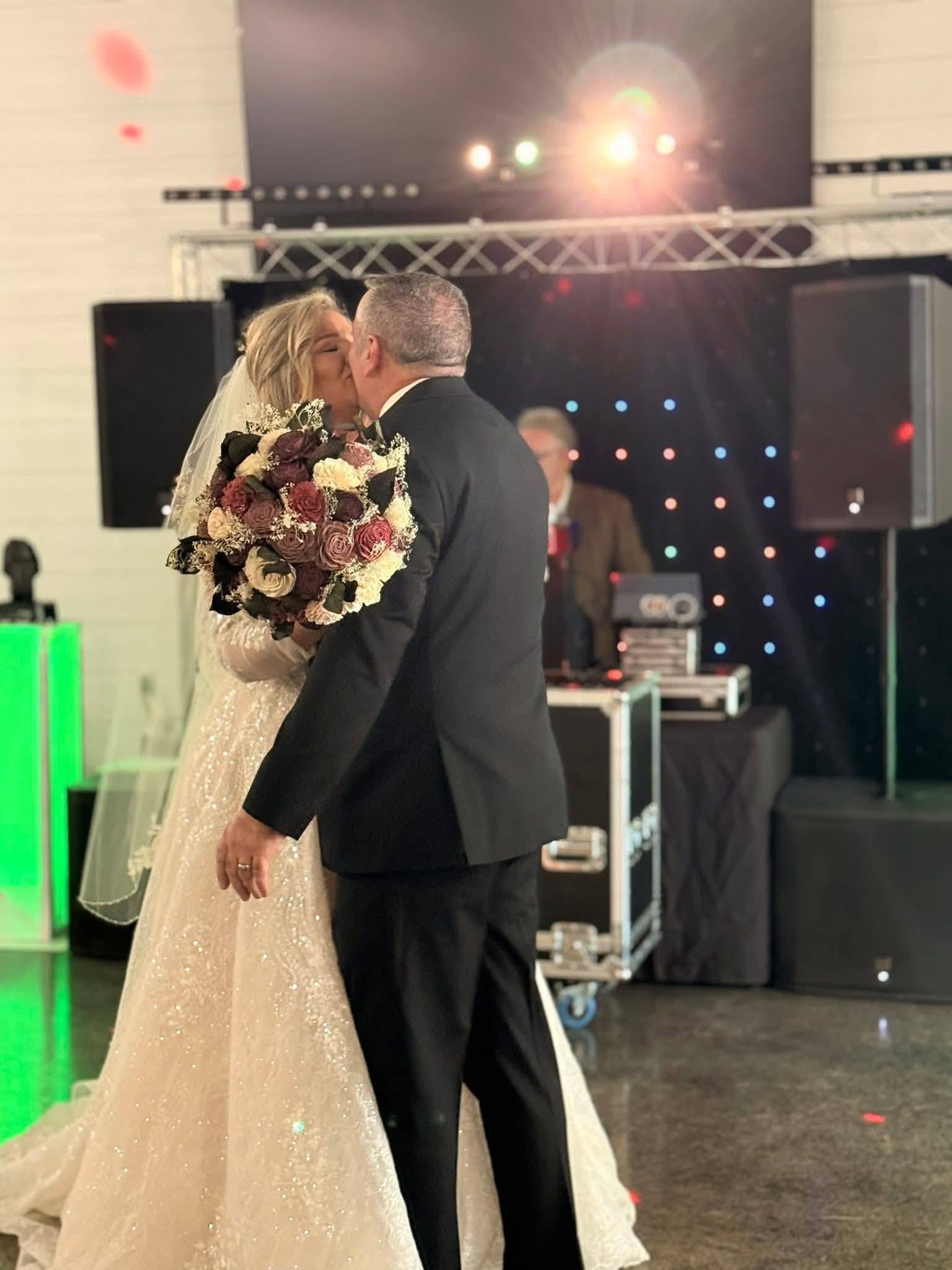 Cliff & Tiffany Clifton Wedding - First Dance Kiss